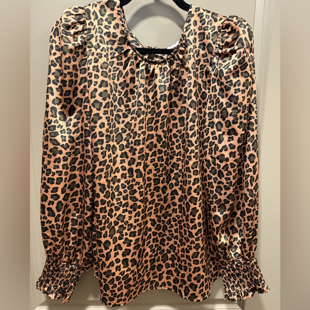 Silky Leopard Blouse